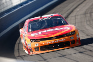 Larson Rallies for a Top-10 Finish in Backup Car