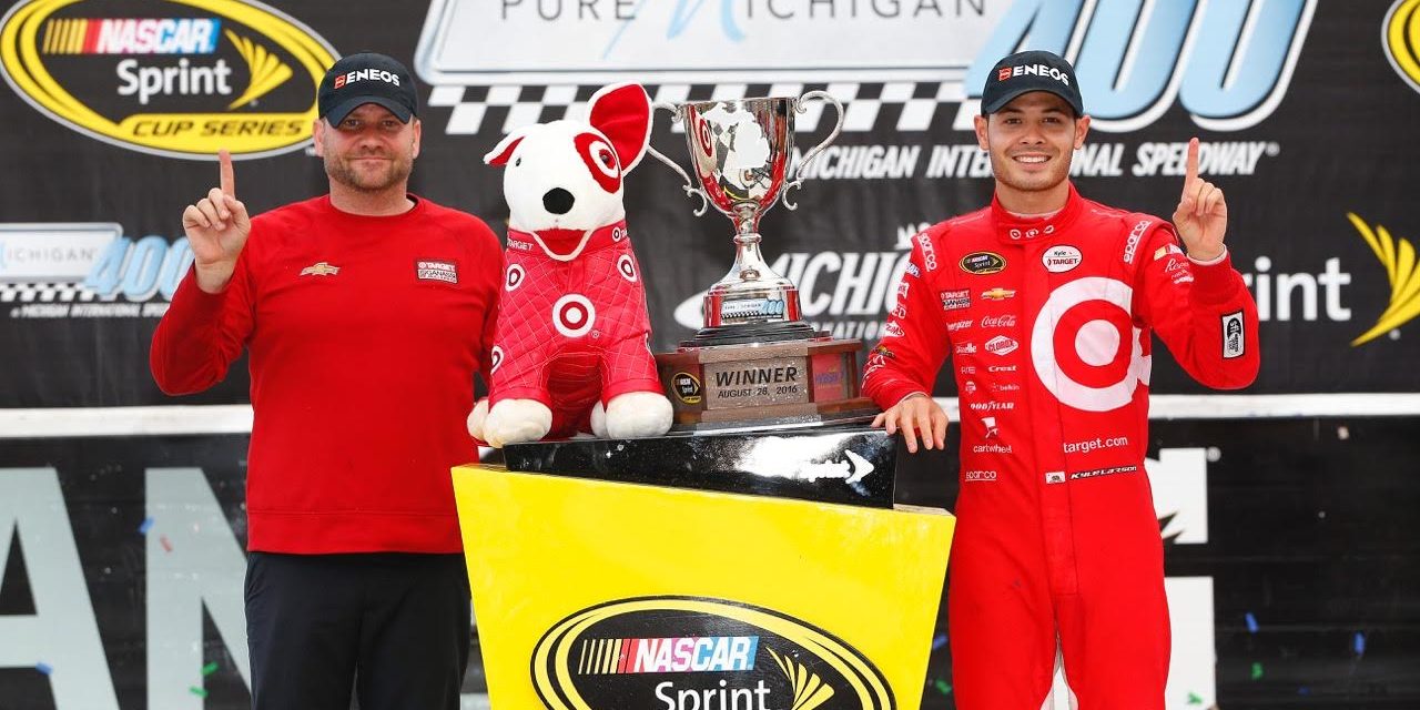 kyle larson | nascar | michigan 400 sprint cup winner