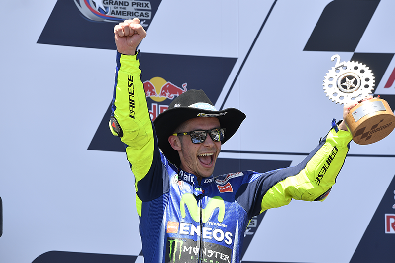 MotoGP: Rossi Clinches Second Place at the Circuit of the Americas ...