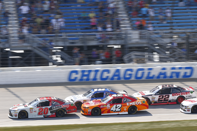 NASCAR XFINITY: Kyle Larson Finishes Second at Chicagoland Speedway