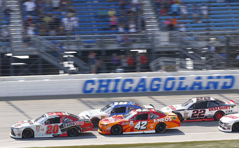 NASCAR XFINITY: Kyle Larson Finishes Second at Chicagoland Speedway