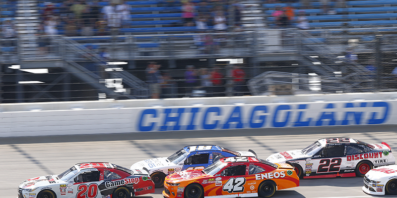 NASCAR XFINITY: Kyle Larson Finishes Second at Chicagoland Speedway
