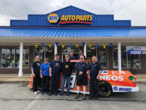 Derek Kraus Visits NAPA Store Before NASCAR Truck Series Race At Martinsville Speedway