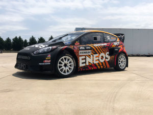 ENEOS Livery Returns to Steve Arpin’s Loenbro Motorsports Rallycross Ford Fiesta for ARX Season Opener