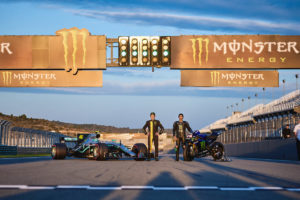 World Champions Lewis Hamilton and Valentino Rossi Swap Their F1 and MotoGP Machines for a Historic Event