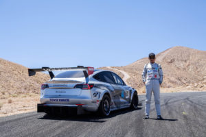 Evasive Motorsports Pikes Peak Tesla Model 3 Practice at Willow Springs