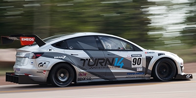 ENEOS-SEMA2021-LP-GRAPHICS-EVdai-OCT2021 Dai Yoshihara Driving ENEOS Evasive Tesla