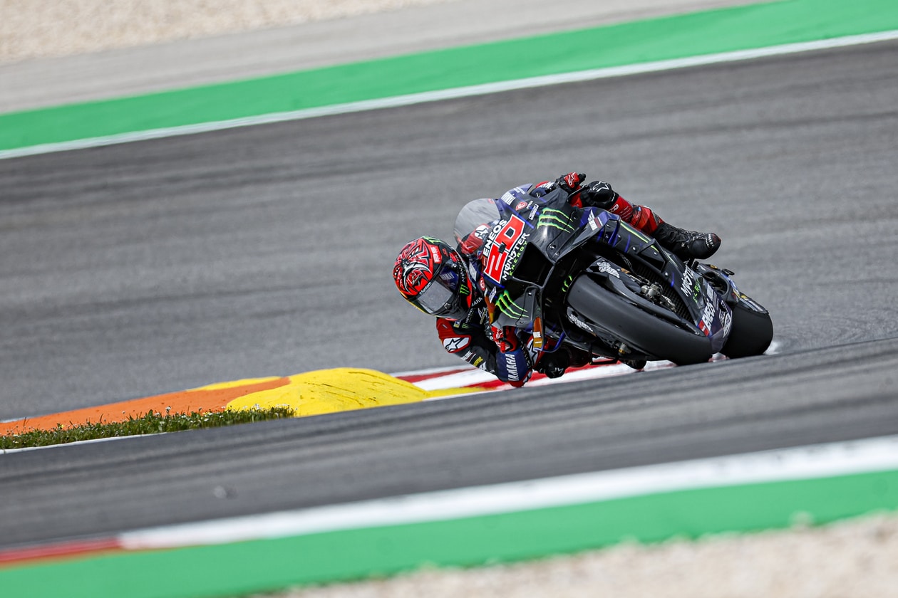 Racer on the MotoGP track