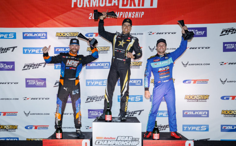 Formula Drift podium winners