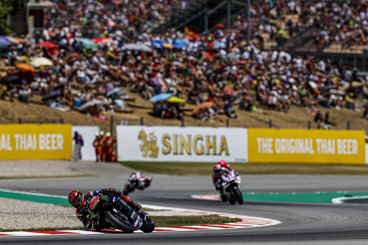 Quartararo turning on track Quartararo turning on track