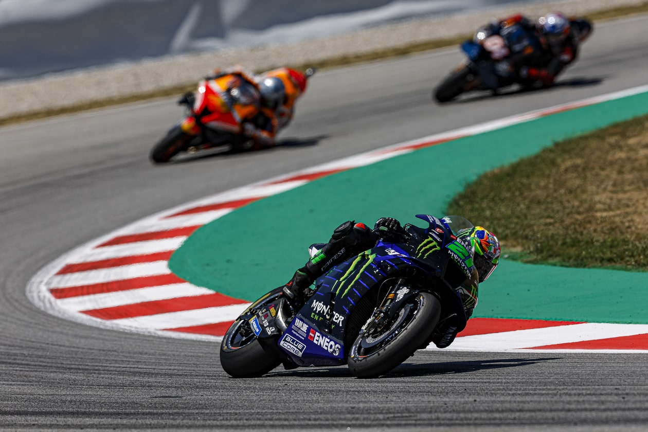 Quartararo turning on track Quartararo turning on track