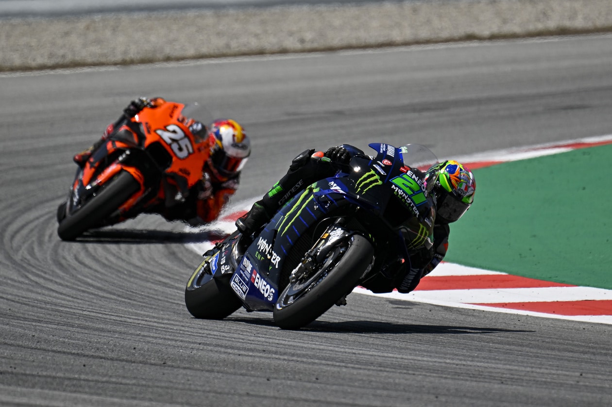 Quartararo turning on track Quartararo turning on track