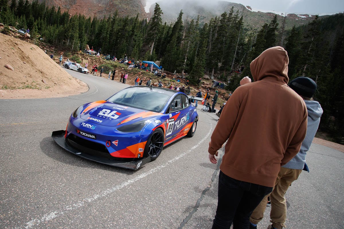 Pikes Peak car on road