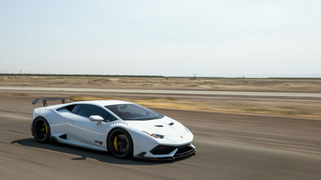 Lambo driving