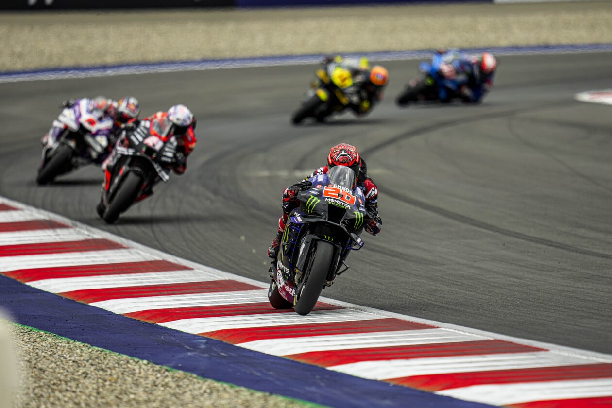 Austrian MotoGP Racers on Track