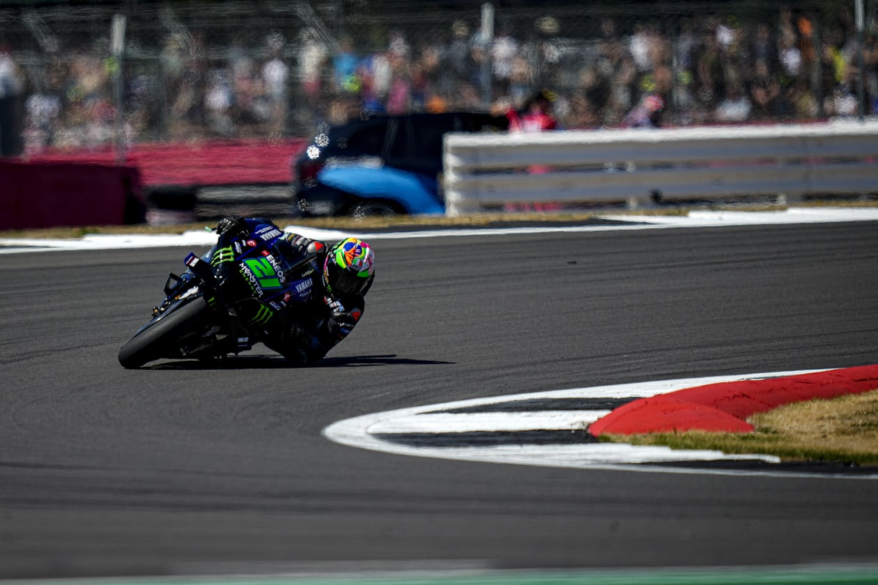MotoGP racer making a turn MotoGP racer making a turn
