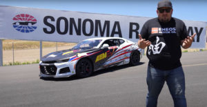 Faruk Kugay Drifts Electric Chevy Camaro at Holley High Voltage 2022
