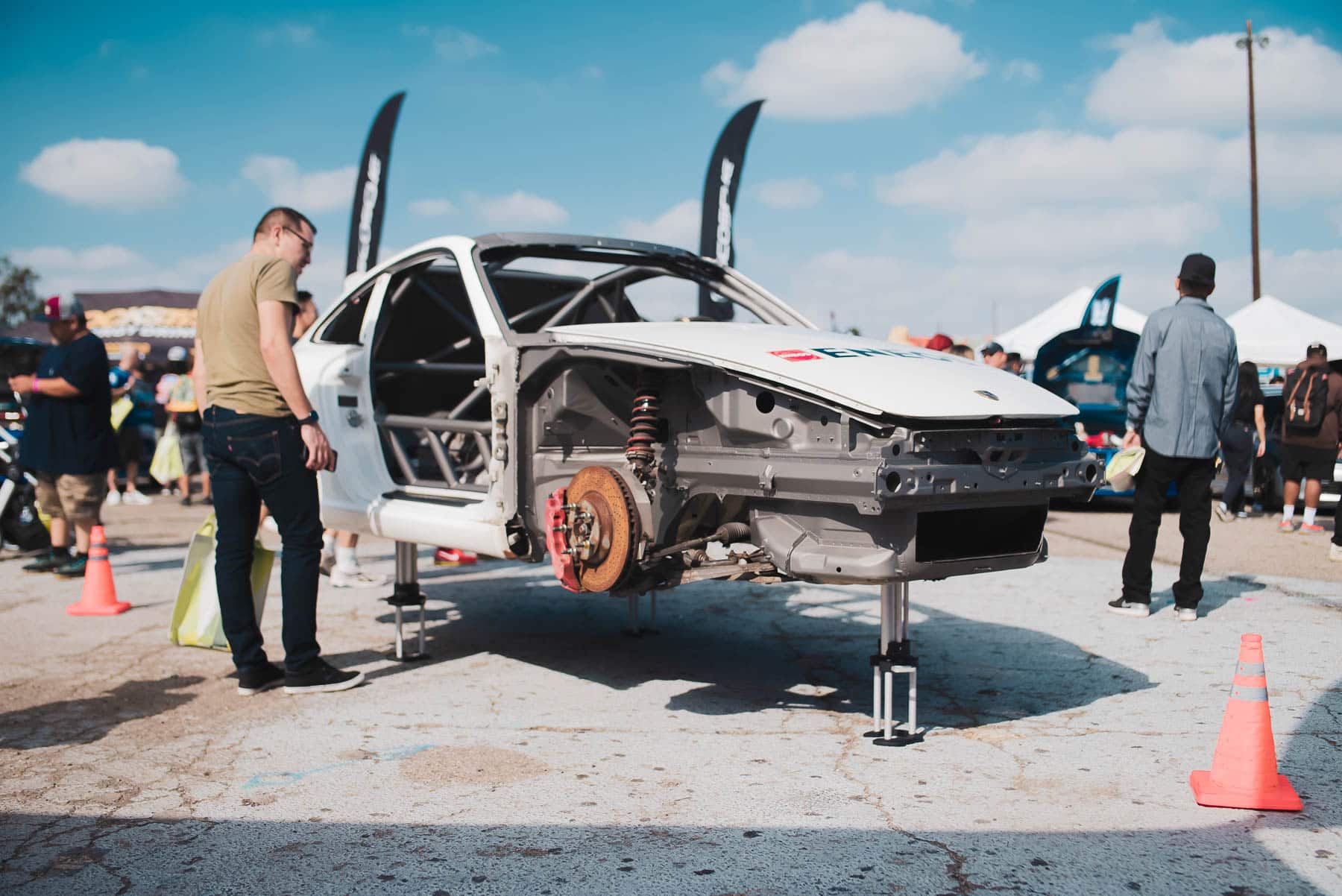 Car skeleton raised Car skeleton raised