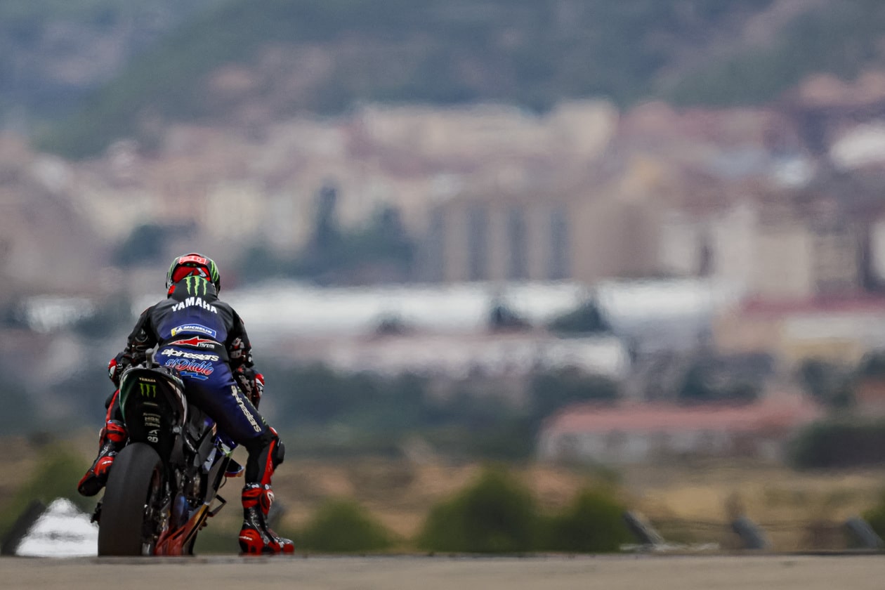 Quartararo and Morbidelli at the 2022 Aragón MotoGP