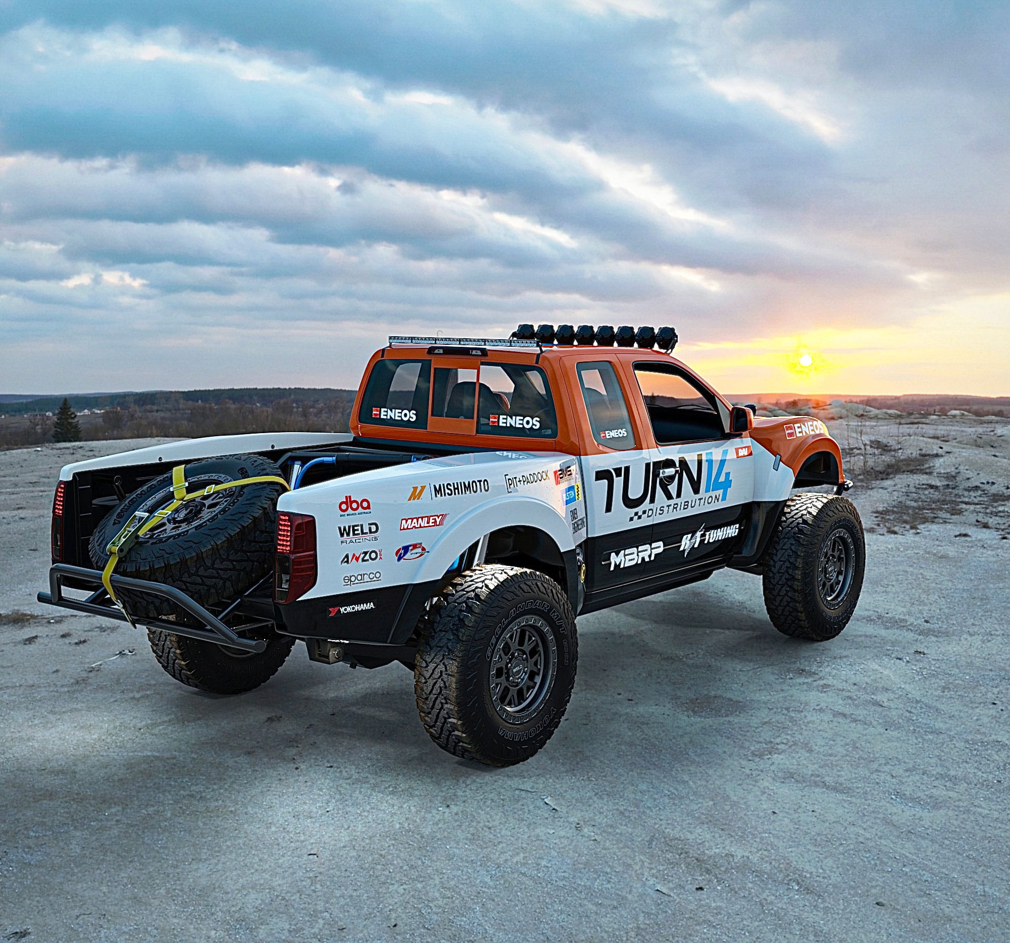 Z-Swapped Nissan Frontier Rear View