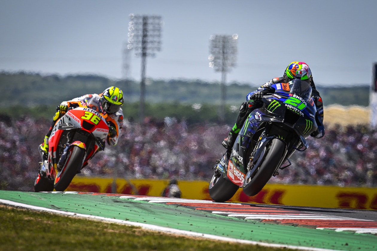 Two COTA MotoGP Racers on Track