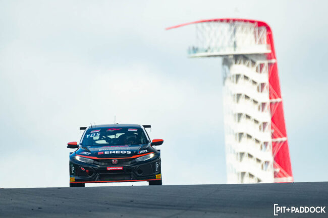 ENEOS Pit+Paddock Car front view