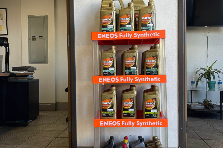 ENEOS oil product display