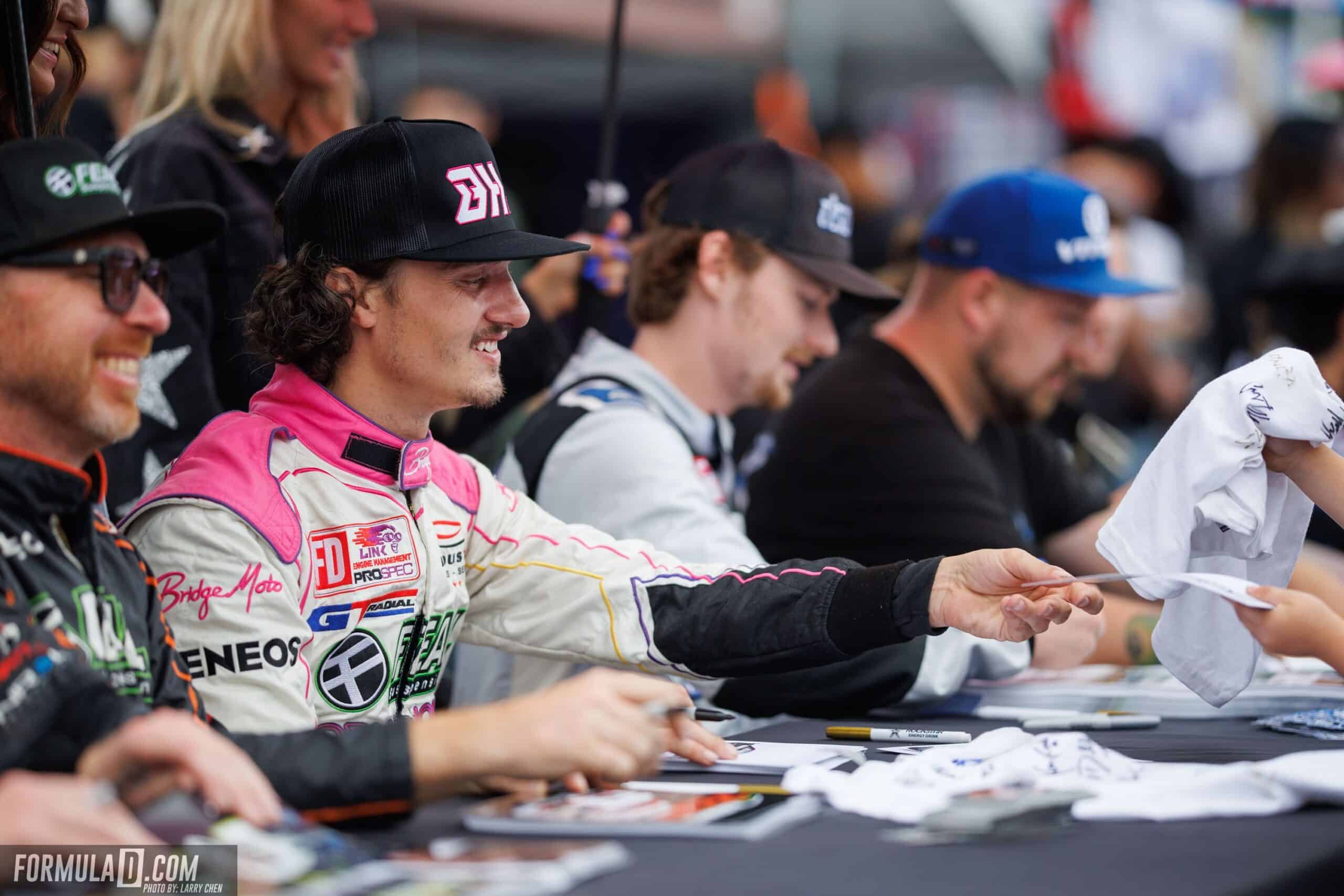 Odi Bakchis and Ben Hobson at autograph signing