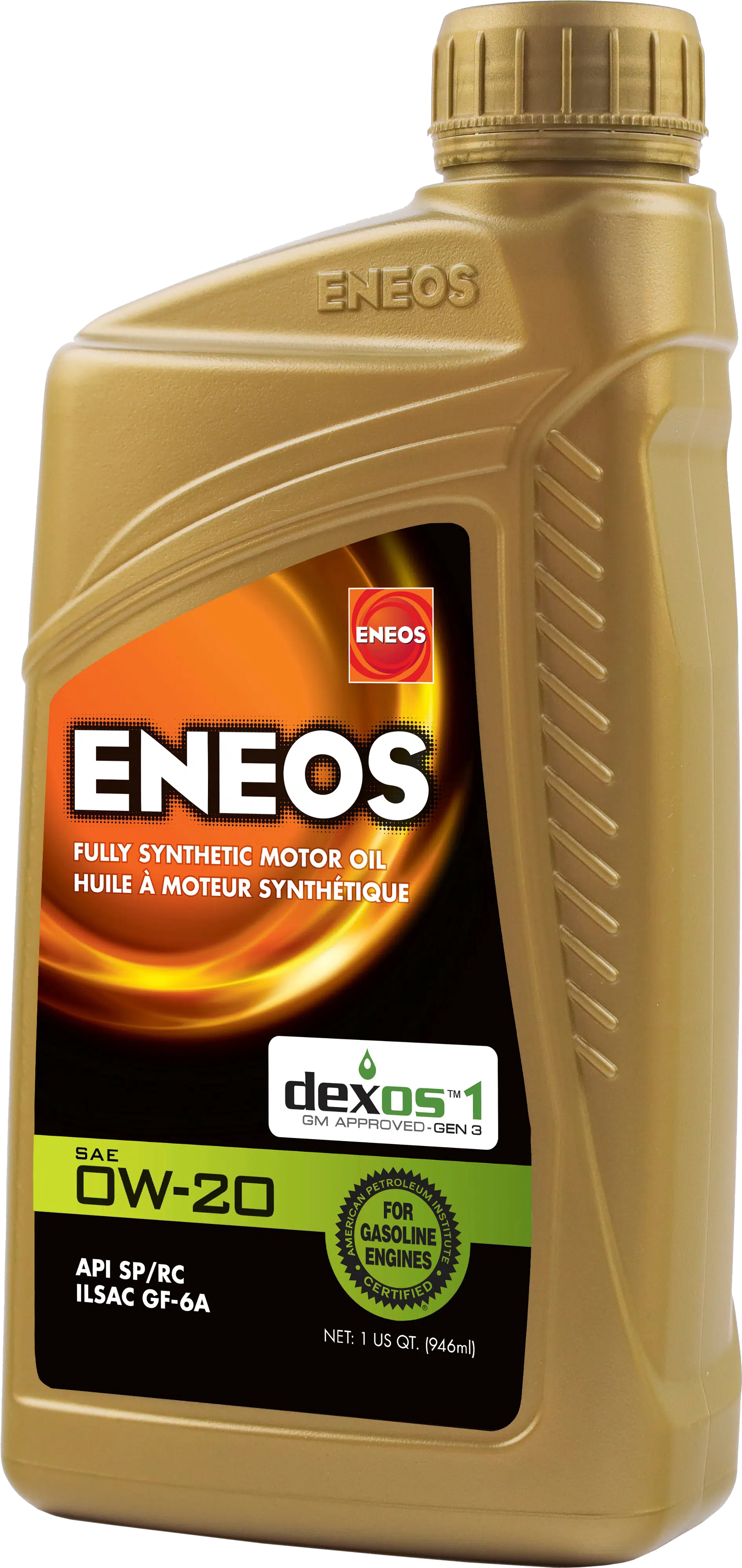 1 Quart bottle of ENEOS 0W-20 synthetic oil