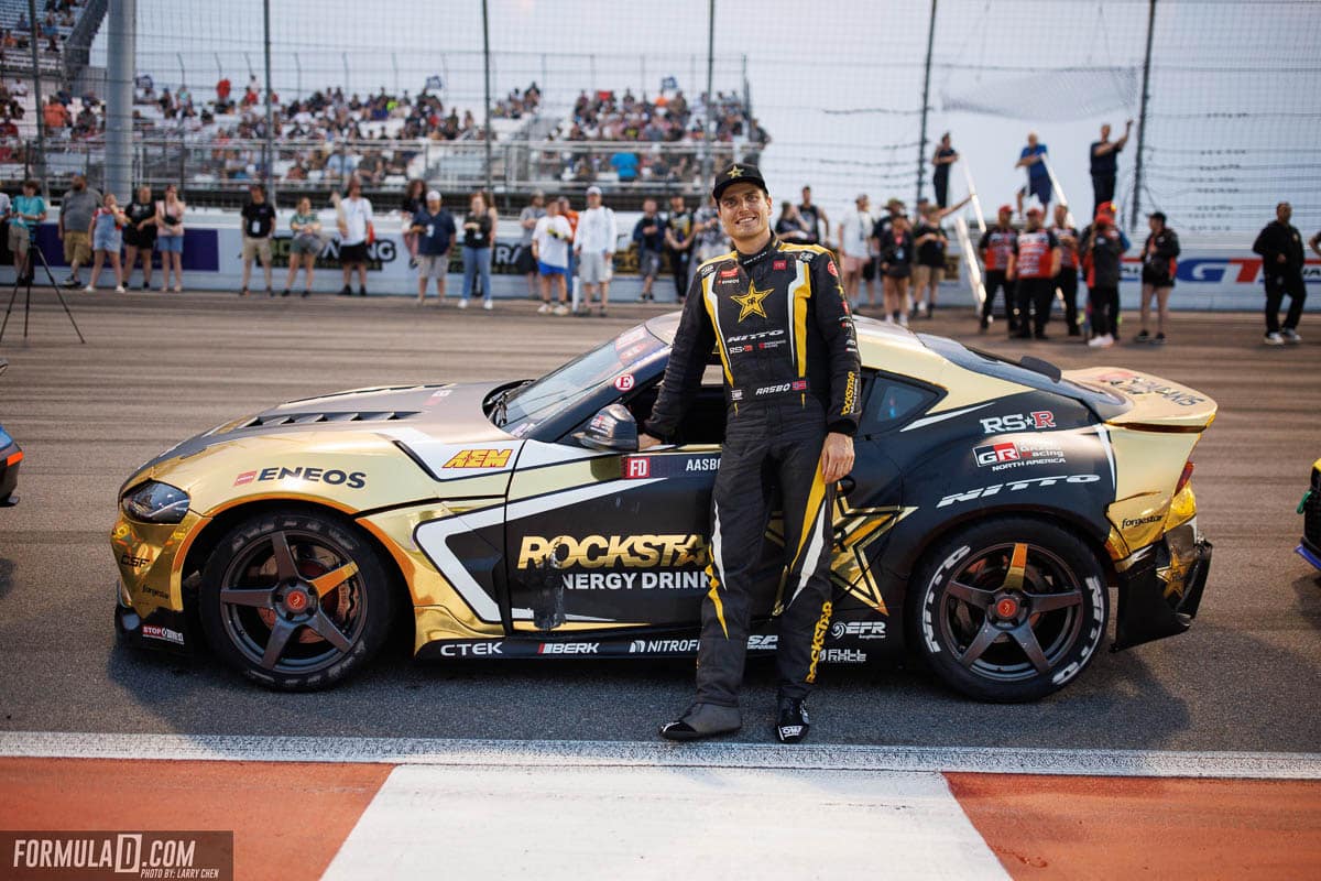 Fredric Aasbo and the Rockstar Energy Toyota GR Supra