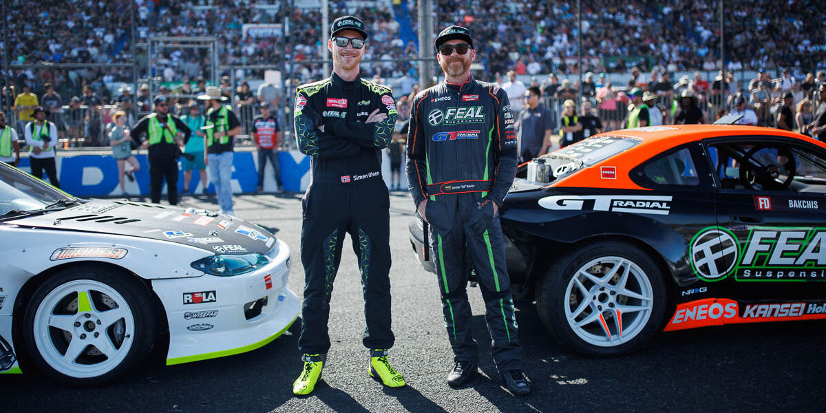 Odi Bakchis and Simen Olsen, 2023 Formula DRIFT Seattle