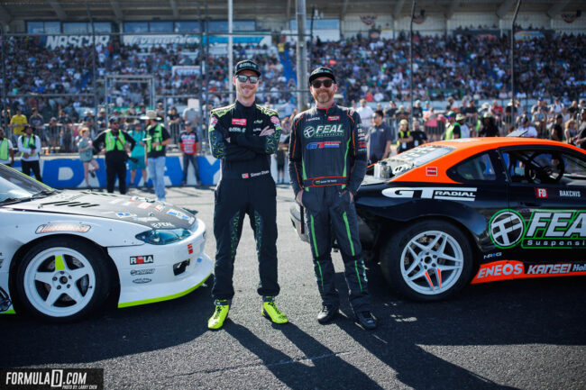 Odi Bakchis and Simen Olsen, 2023 Formula DRIFT Seattle