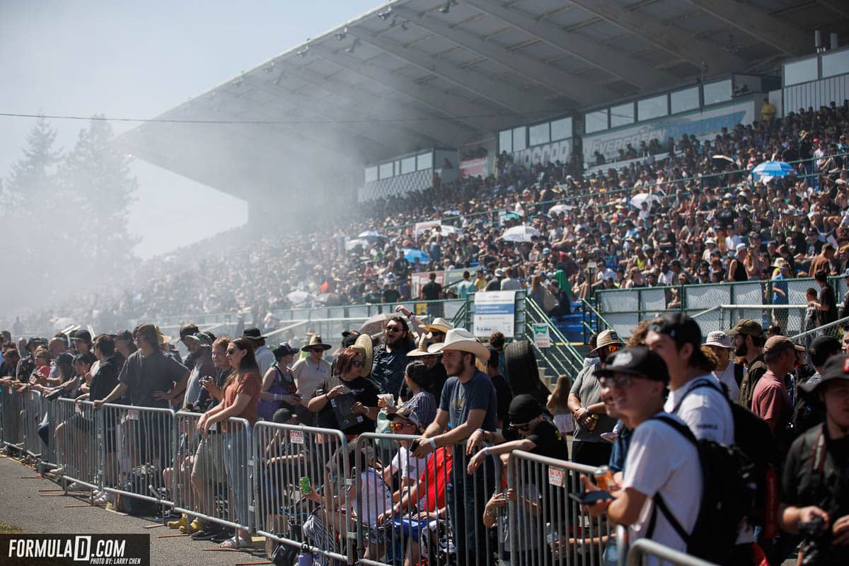 Sold out crowd, 2023 Formula DRIFT Seattle