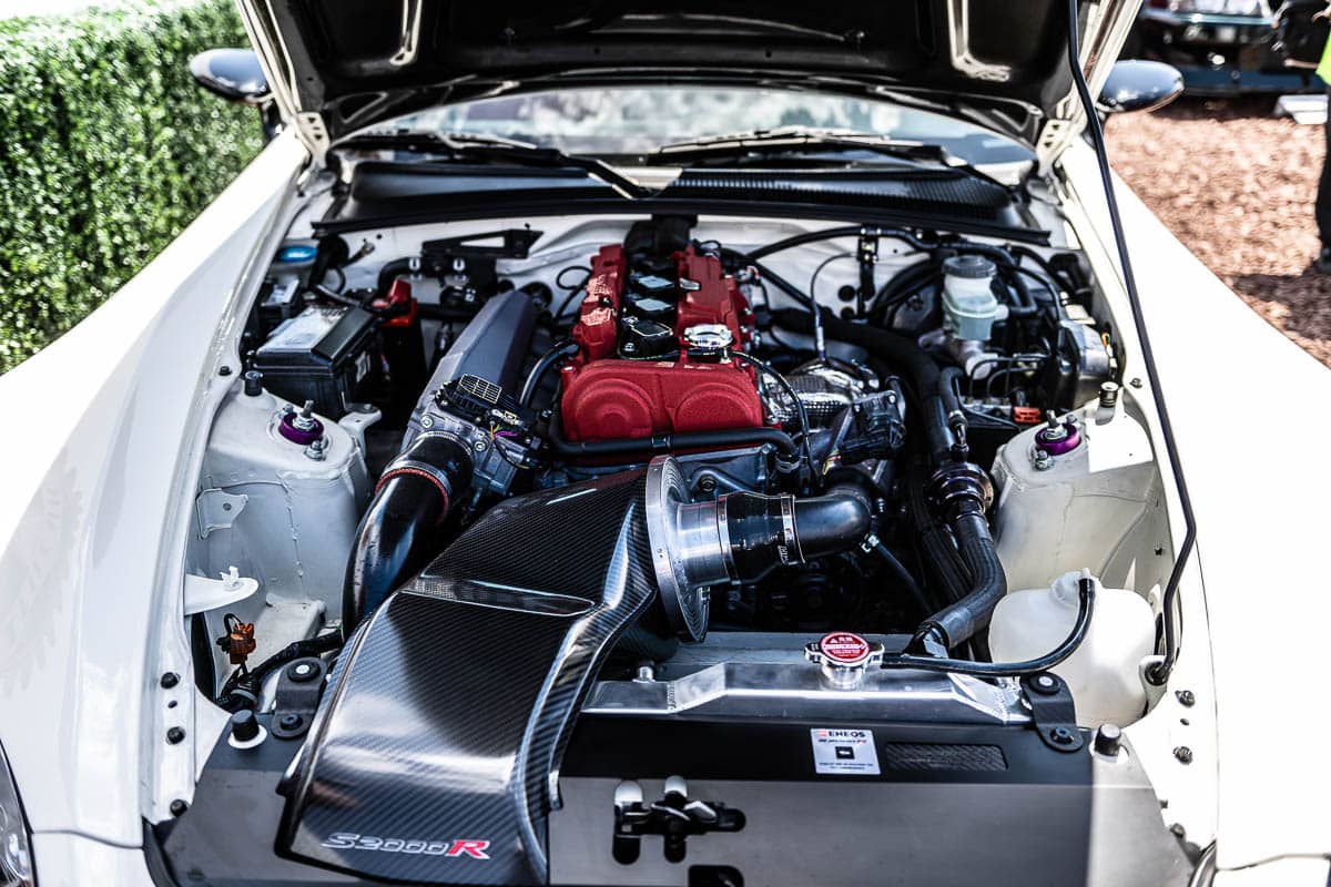 Evasive Motorsports Honda S2000R engine bay Evasive Motorsports Honda S2000R engine bay
