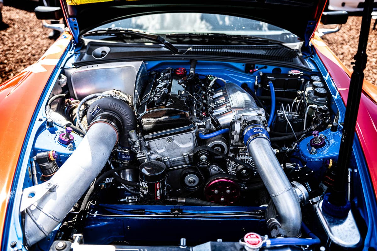 Evasive Motorsports / ENEOS Motor Oil Honda S2000RS engine bay Evasive Motorsports / ENEOS Motor Oil Honda S2000RS engine bay