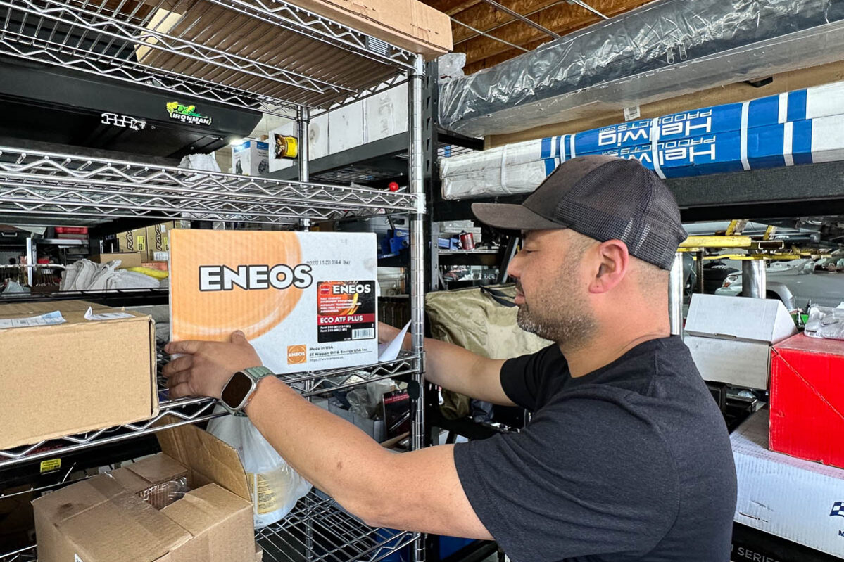 ENEOS products at RPM Off-Road Garage facility
