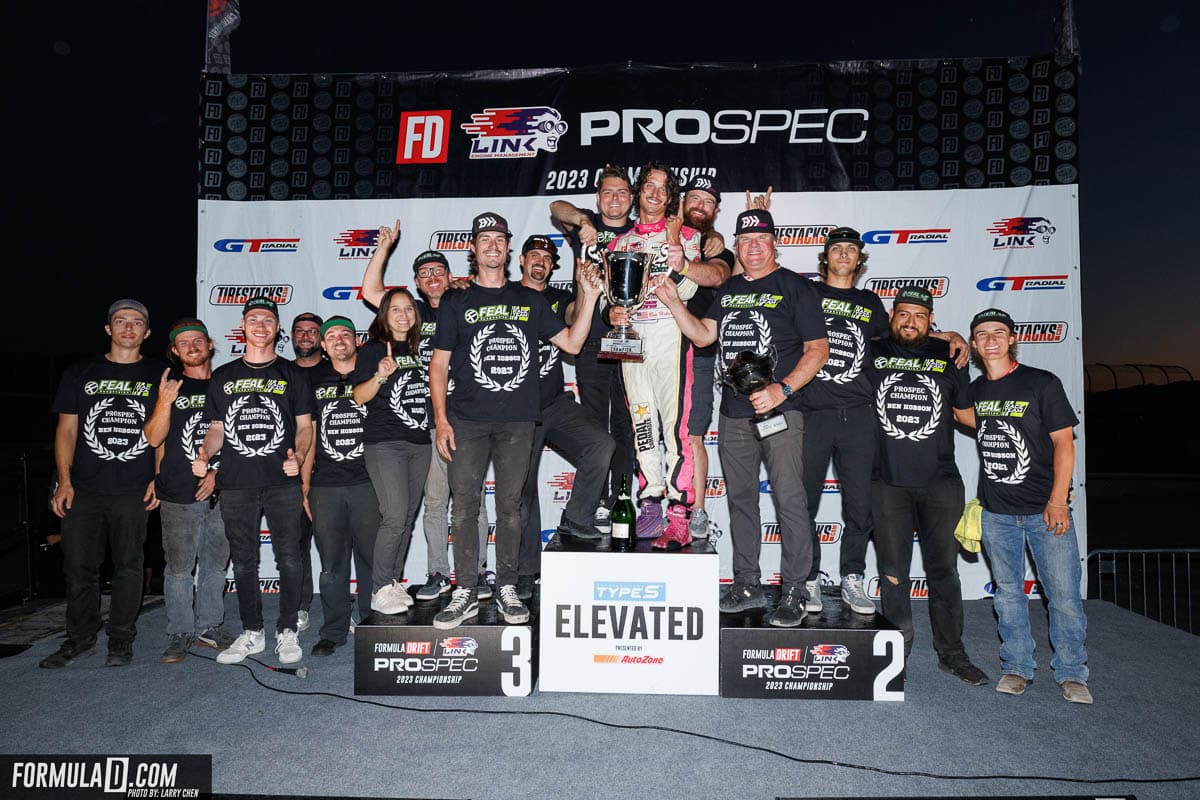 Ben Hobson team/family photo, 2023 Formula DRIFT PROSPEC Utah