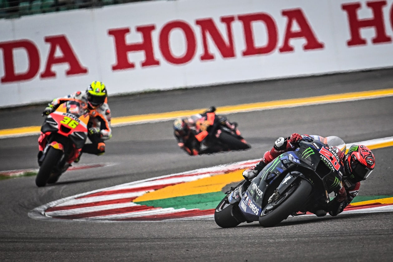 Franco Morbidelli fights for third place at the 2023 Grand Prix of India
