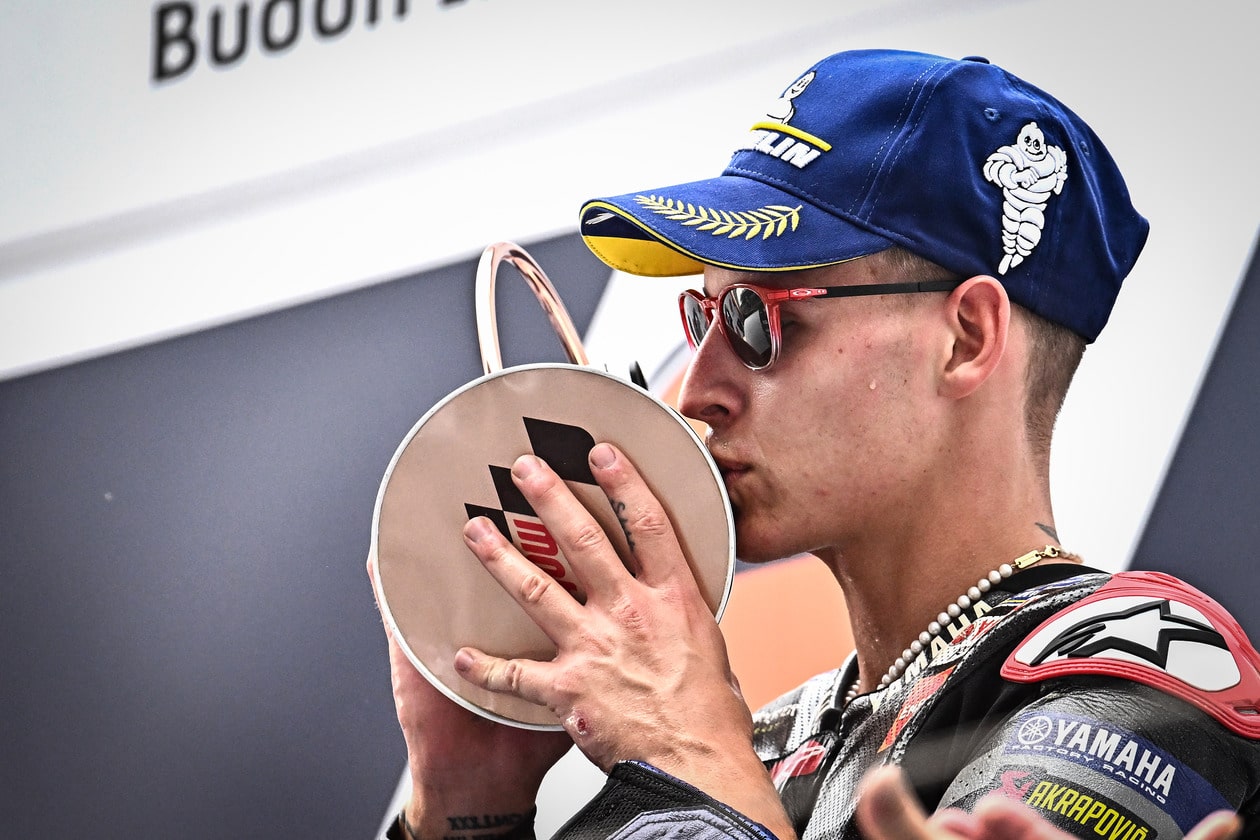 Sweet taste of a podium finish: Fabio Quartararo at the 2023 Grand Prix of India Sweet taste of a podium finish: Fabio Quartararo at the 2023 Grand Prix of India