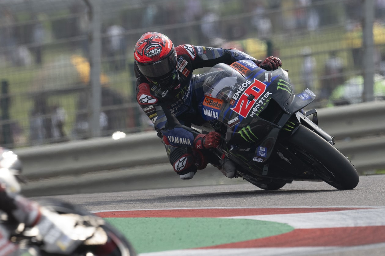 On a mission: Fabio Quartararo at the 2023 Grand Prix of India