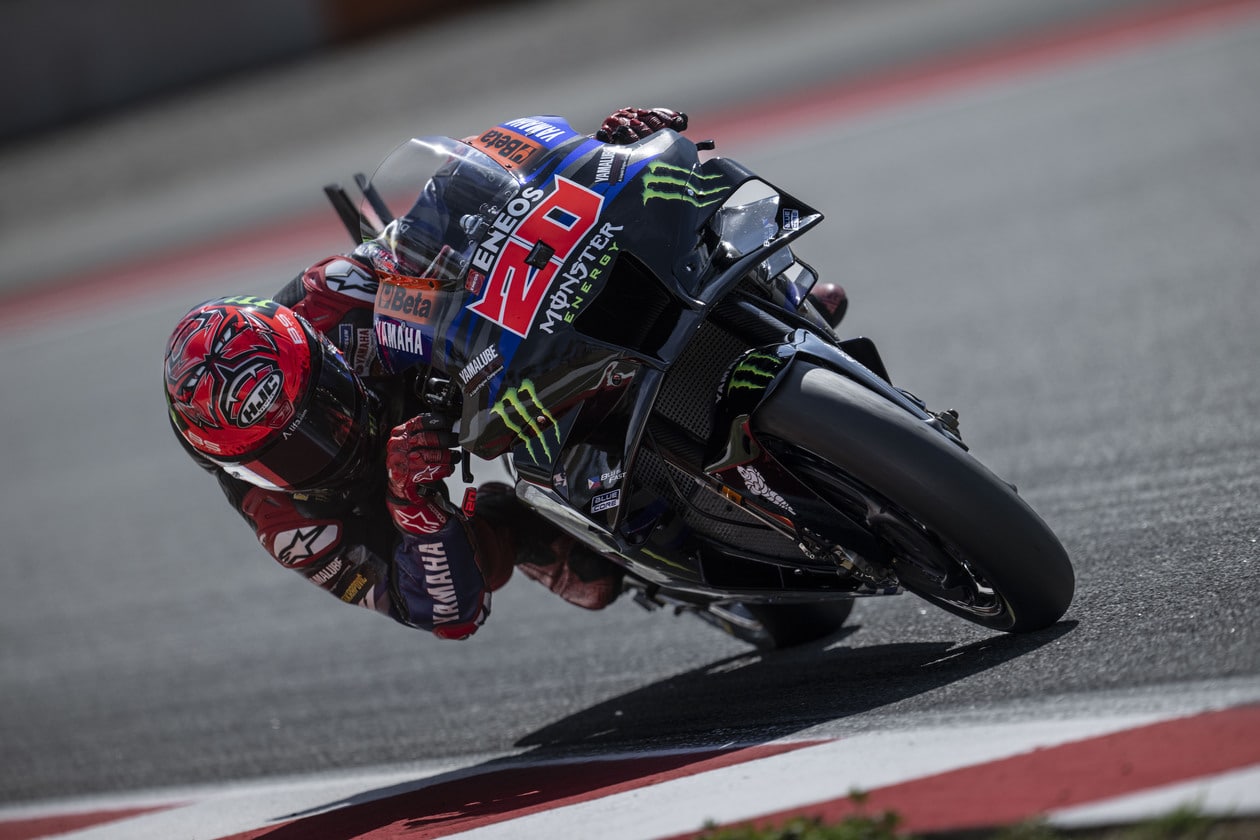 Fabio Quartararo during practice at the 2023 Catalunya GP