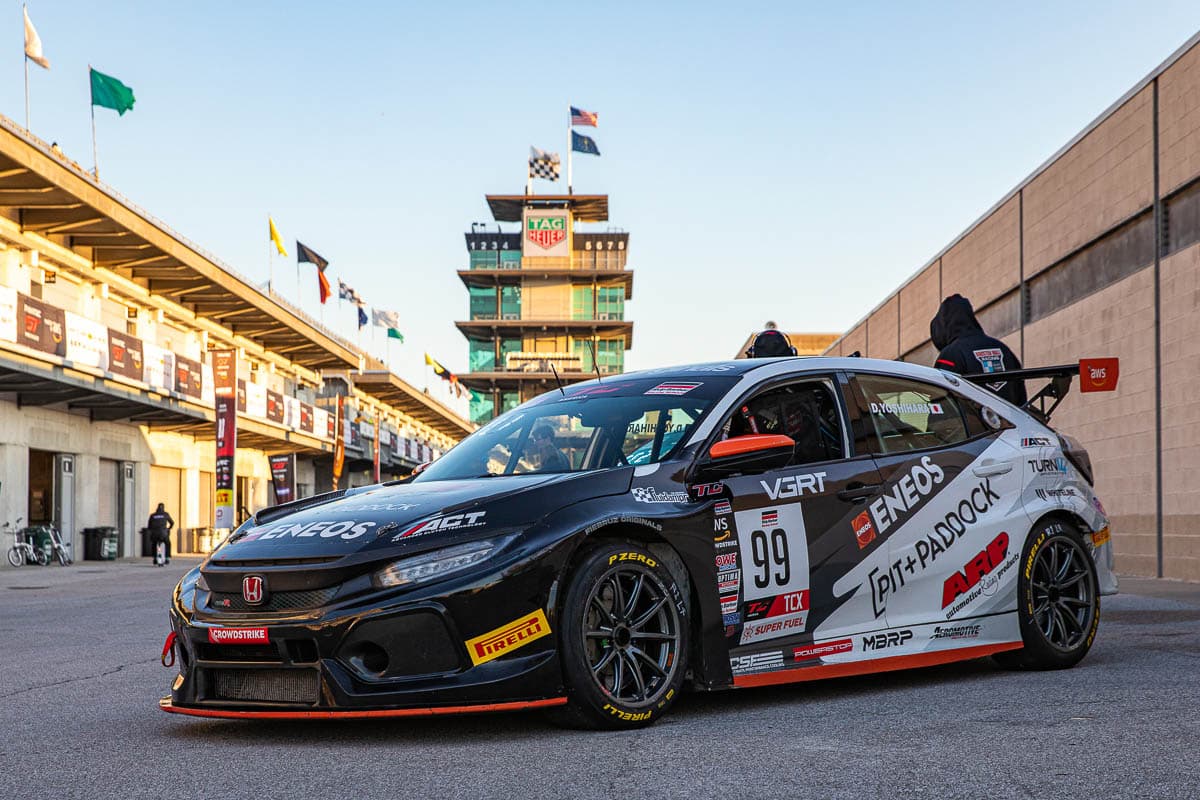 Pit+Paddock Civic Type R TCX at the iconic Indianapolis Motor Speedway