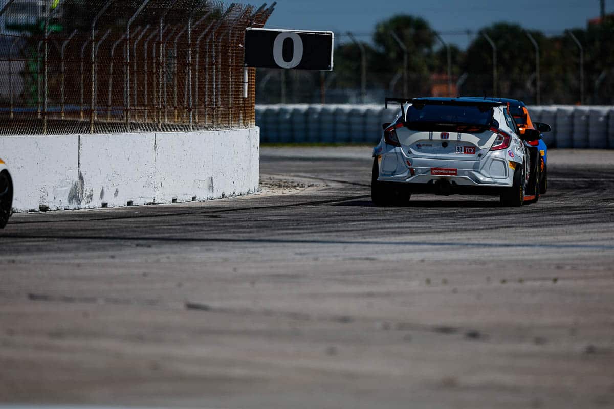 Rear view of the Pit+Paddock Civic Type R TCX