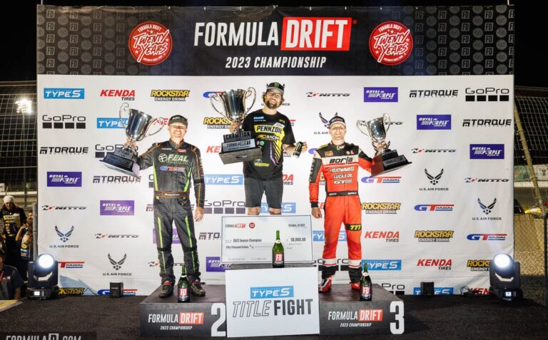 Odi Bakchis finishes the 2023 Formula DRIFT PRO Championship in second place.