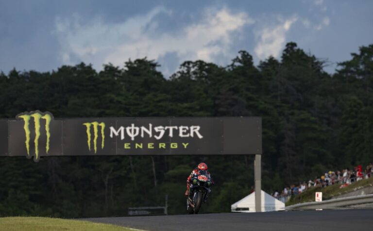 Fabio Quartararo qualifying lap at Mobility Resort Motegi for the 2023 Grand Prix of Japan MotoGP