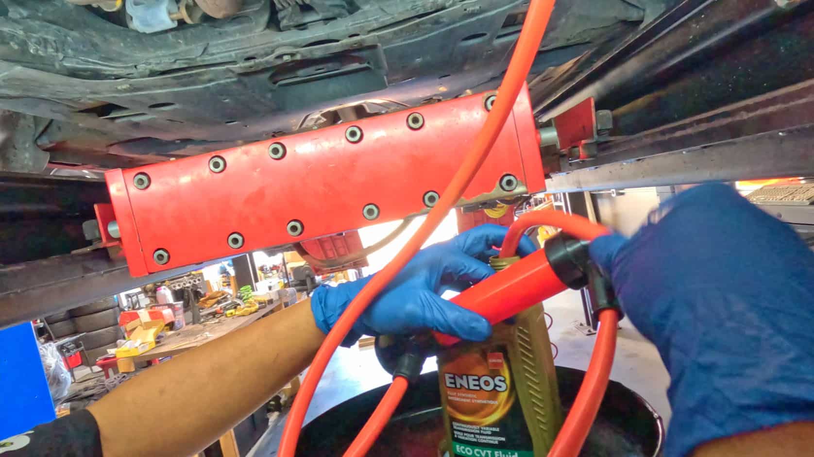 cvt fluid change - fill process copy Honda transmission fluid change 2017 Civic CVT fill pump process