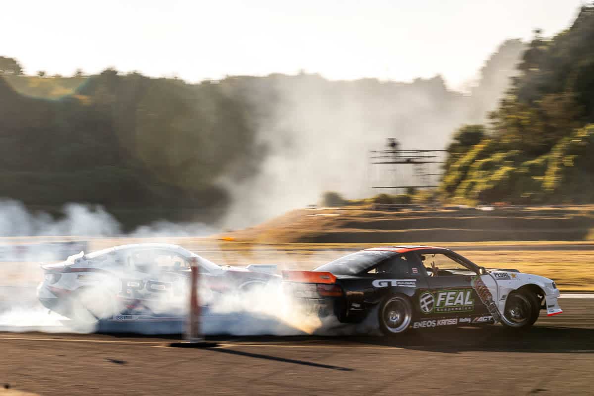 Bakchis and Aasbo during practice, RSR Drift Festival 2023