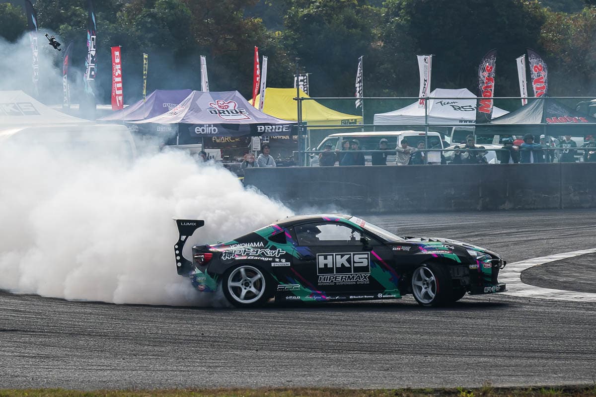 NOB Taniguchi driving the HKS 86, RSR Drift Festival 2023