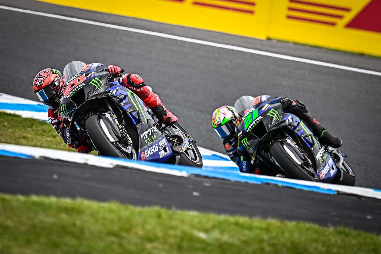 Quartararo overtakes Morbidelli at the Australian GP Quartararo overtakes Morbidelli at the Australian GP