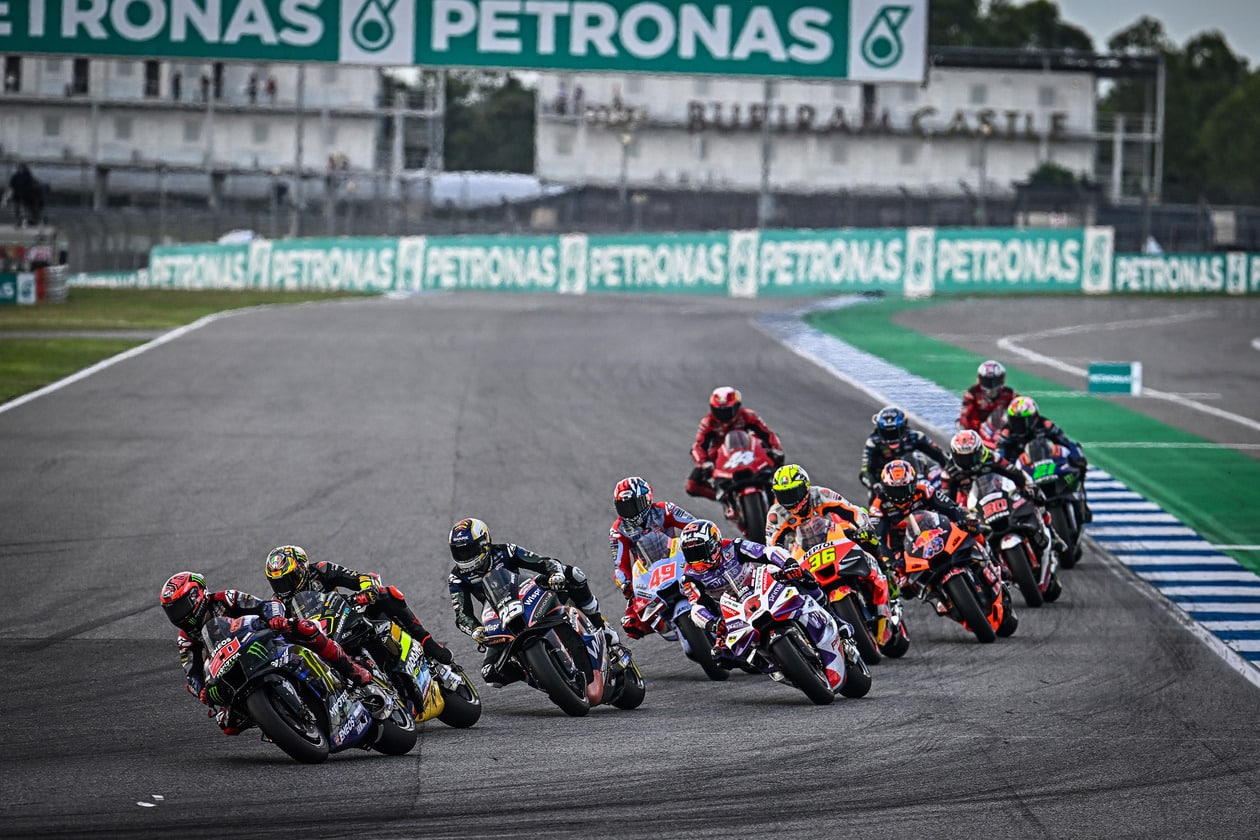 Quartararo on the last laps to reach P6 at the Thailand GP 2023